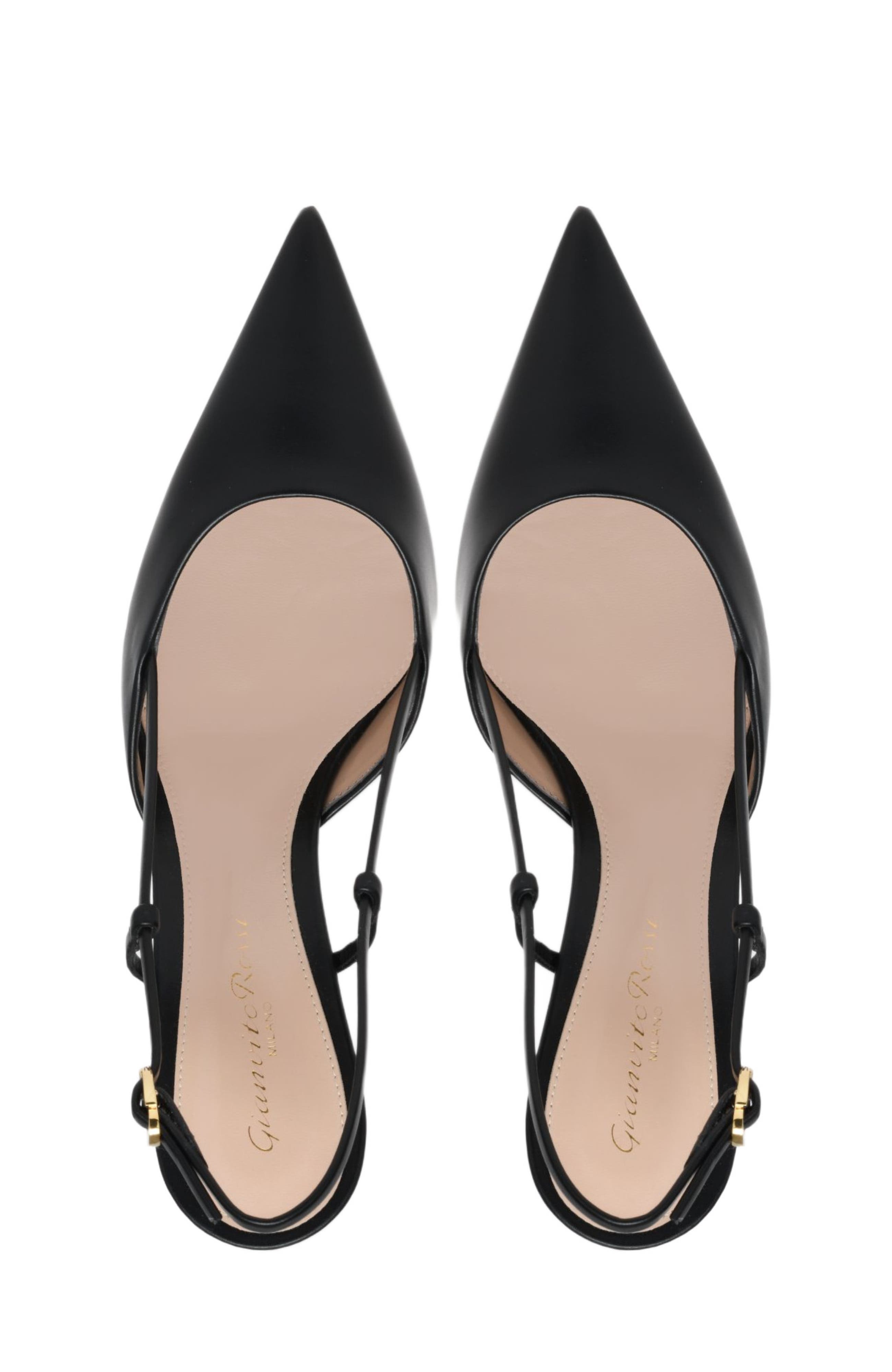Gianvito Rossi Ascent Slingback, Alternate, color, Black