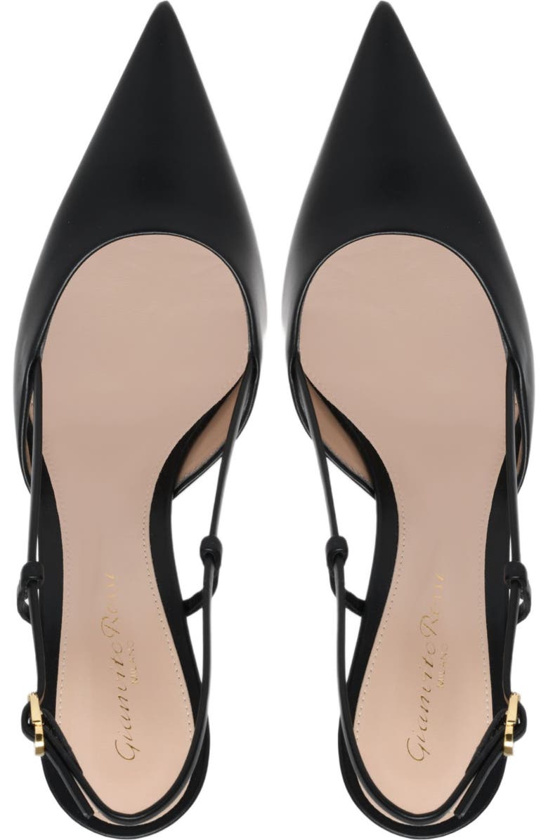 Gianvito Rossi Ascent Slingback, Alternate, color, Black