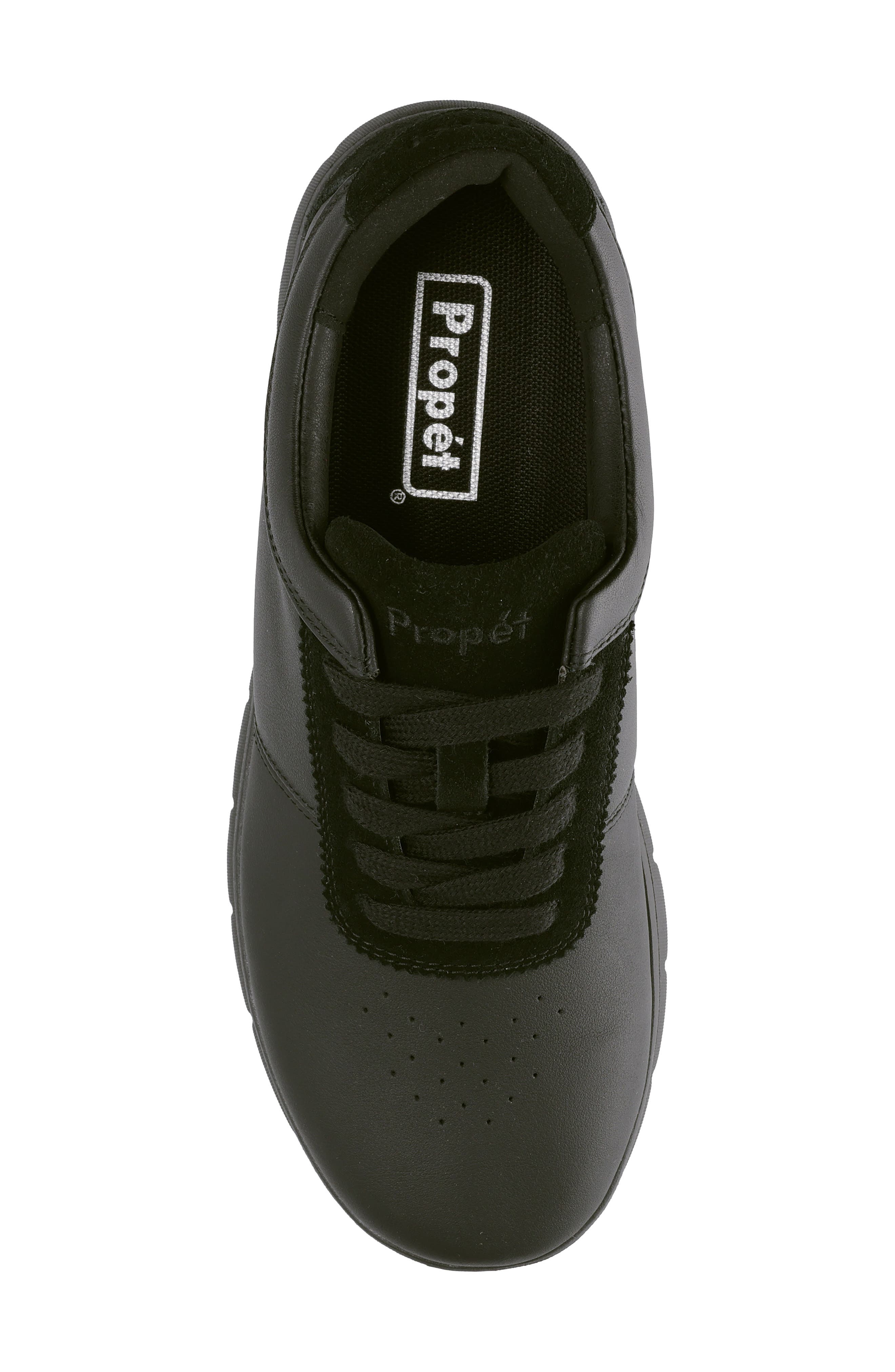 Propét Stella Lace-Up Sneaker, Alternate, color, Black