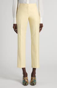 McQueen Wool Gabardine Ankle Cigarette Pants