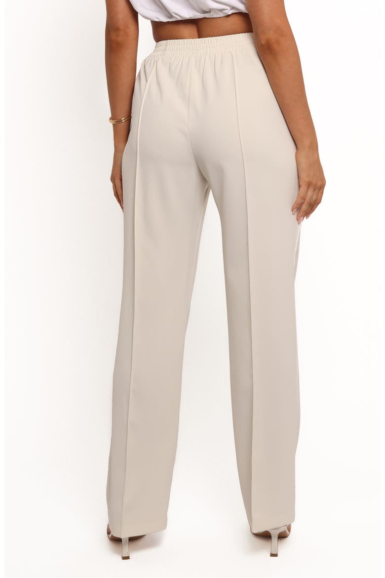 Roben Pintuck Pleat Straight Leg Pants, Alternate, color, WHITE CREAM