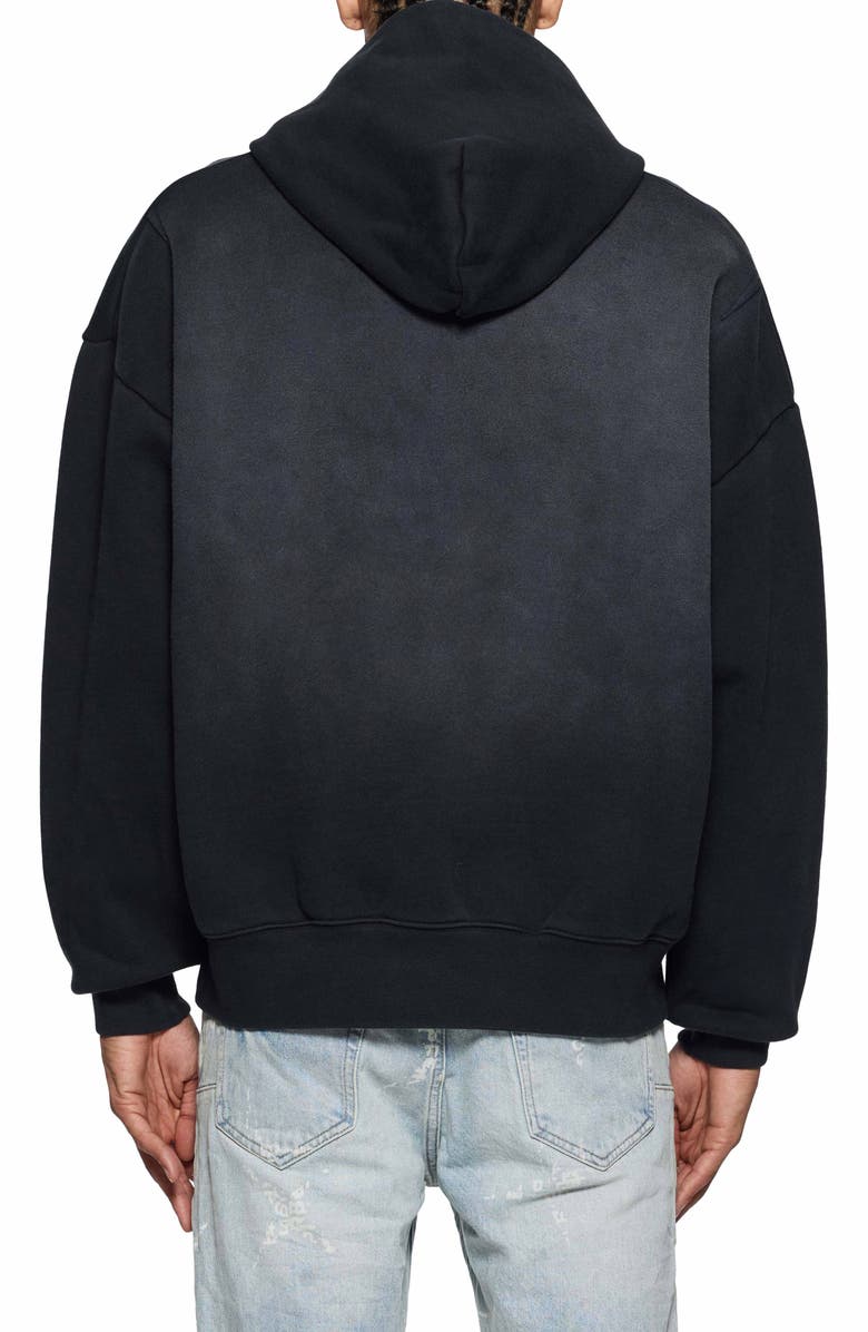 Oversize Studded Logo Heavyweight Fleece Hoodie