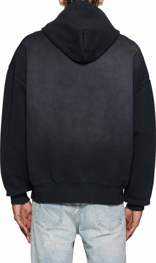 Oversize Studded Logo Heavyweight Fleece Hoodie