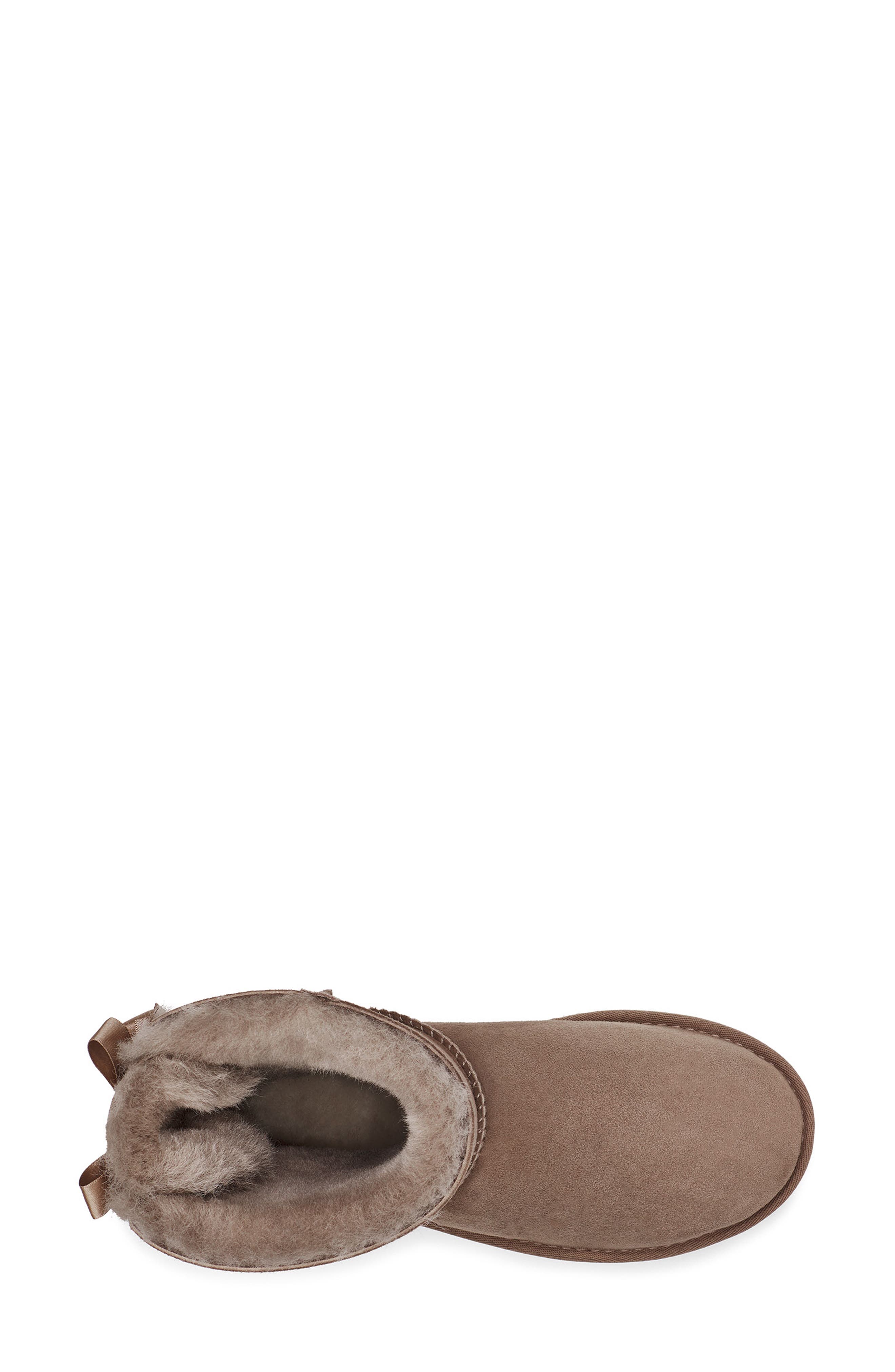Bailey Bow II Genuine Shearling Boot, Alternate, color, CARIBOU SUEDE
