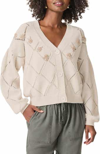 Splendid Primrose Embroidered Pointelle Stitch Cardigan