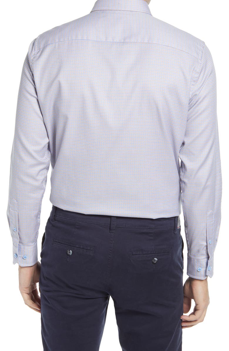 Johnston & Murphy Geometric Button-Up Shirt, Alternate, color,