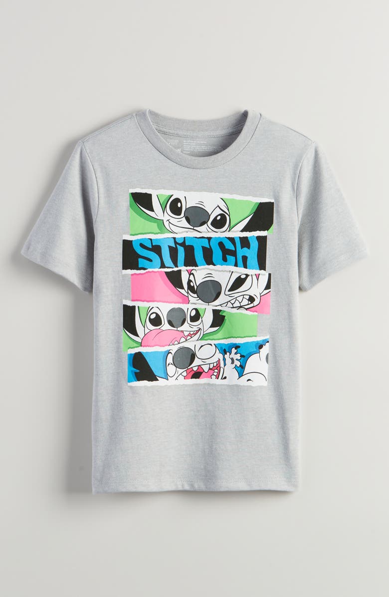Tucker + Tate Kids' Cotton Graphic T-Shirt, Main, color, Heather Grey Stitch Faces