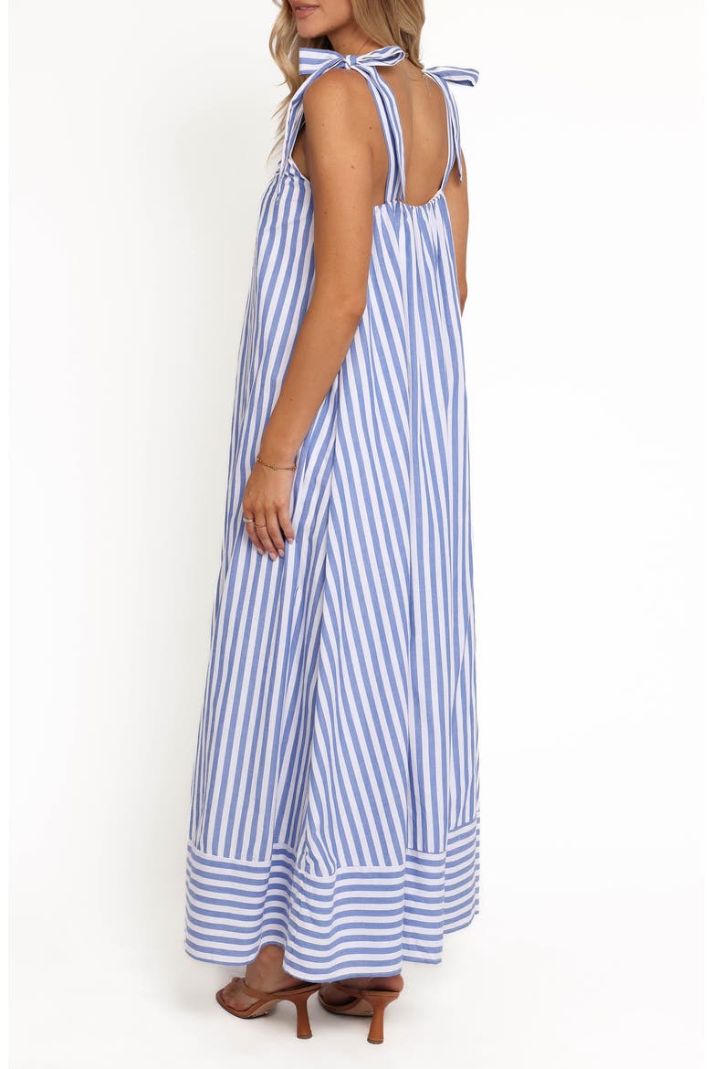 Amber Striped Cotton Maxi Dress, Alternate, color, NAVY WHITE STRIPE