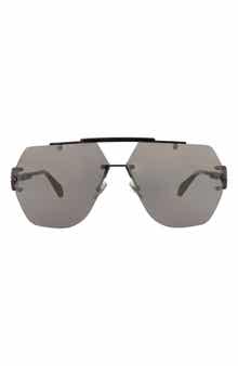 PHILIPP PLEIN 66mm Aviator Sunglasses
