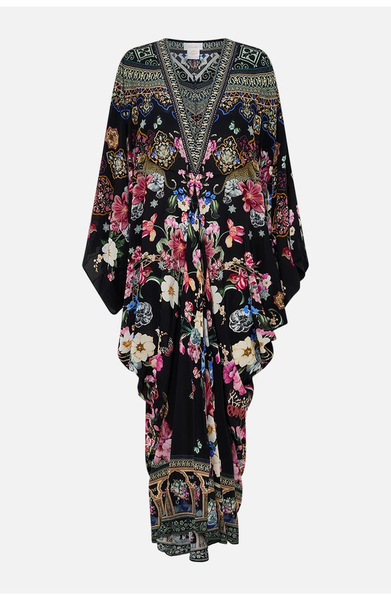 Camilla T Shape Long Kaftan Midnight In Monserrate, Alternate, color,