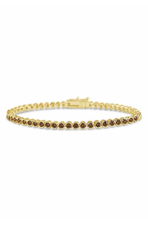 Helene Bezel Cubic Zirconia Eternity Bracelet