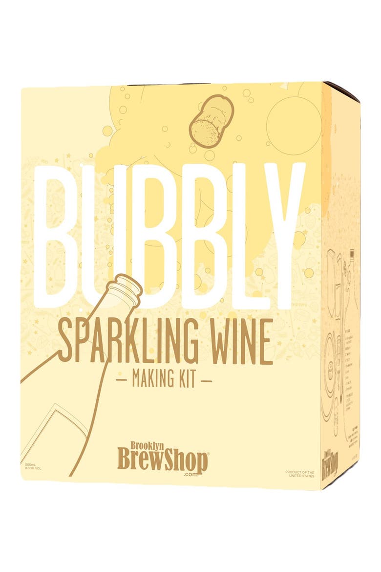 Bubbly Sparkling Wine Making Kit, Main, color, YELLOW