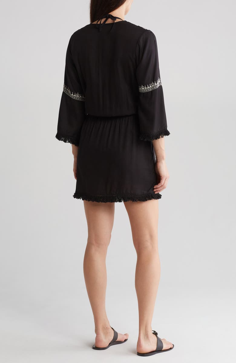 BOHO ME Embroidered Cover-Up Dress, Alternate, color, 