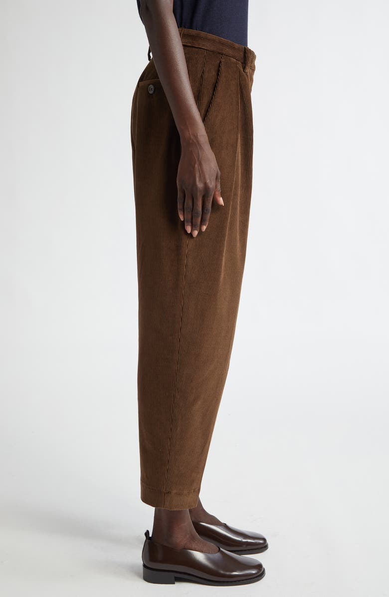 Altuzarra Emmett Pleated Corduroy Tapered Leg Pants, Alternate, color, 