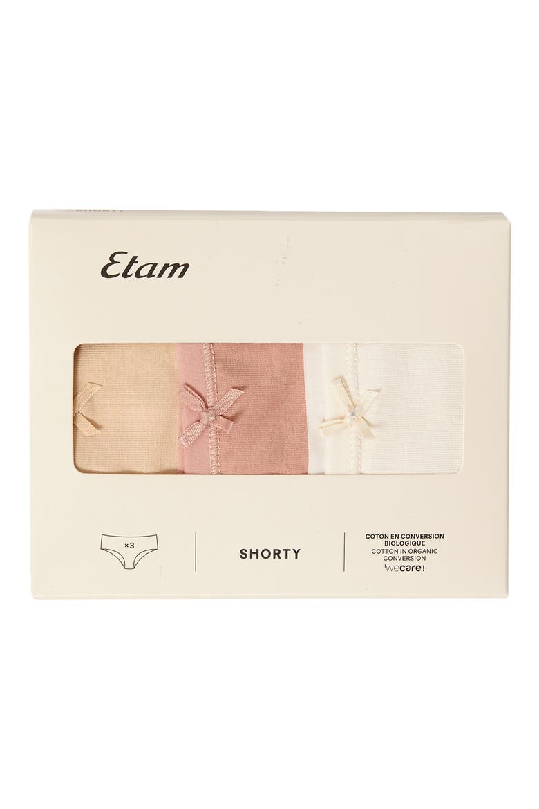 3-Pack Shorty Briefs, Alternate, color, WHITE LINEN