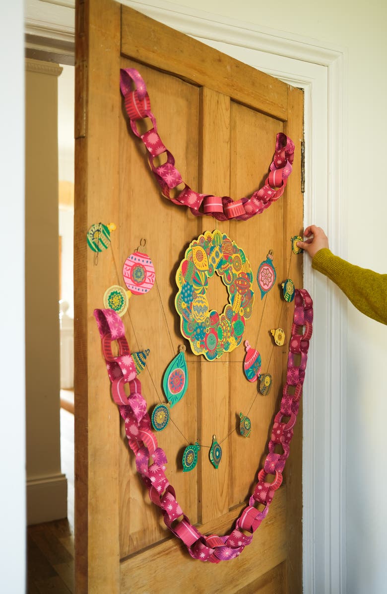 East End Press Paper Baubles Sewn Garland, Alternate, color, Mixed