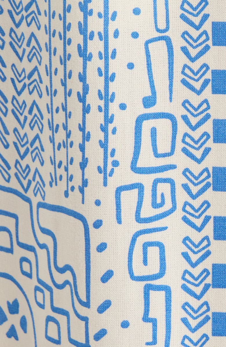 Billabong Follow Me Print Wide Leg Pants, Alternate, color, White Cap