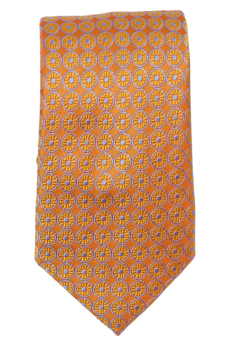 Westferry Neat Tie & Pocket Square Set, Alternate, color, ORANGE