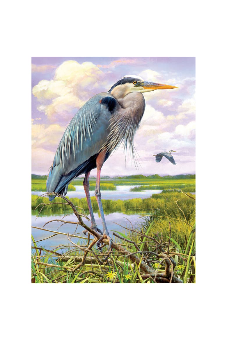 Heron 1000 Piece Puzzle Heron with Reference Poster, Alternate, color, Multicolored