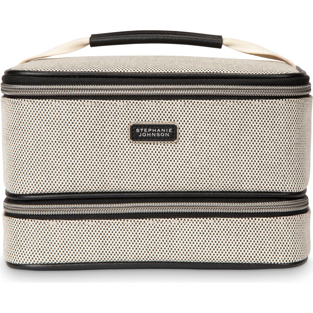 Stephanie Johnson Tropea Onyx Jenny Train Cosmetics Case In Black