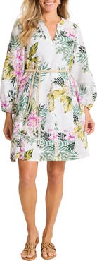 Tommy Bahama Petal of Luxury Long Sleeve Linen Dress
