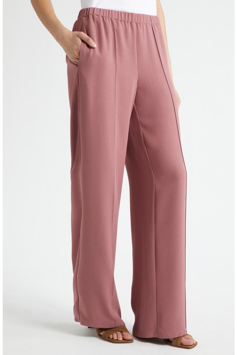 Mid-Rise Wide Leg Pants, Alternate, color, ROSE JAM