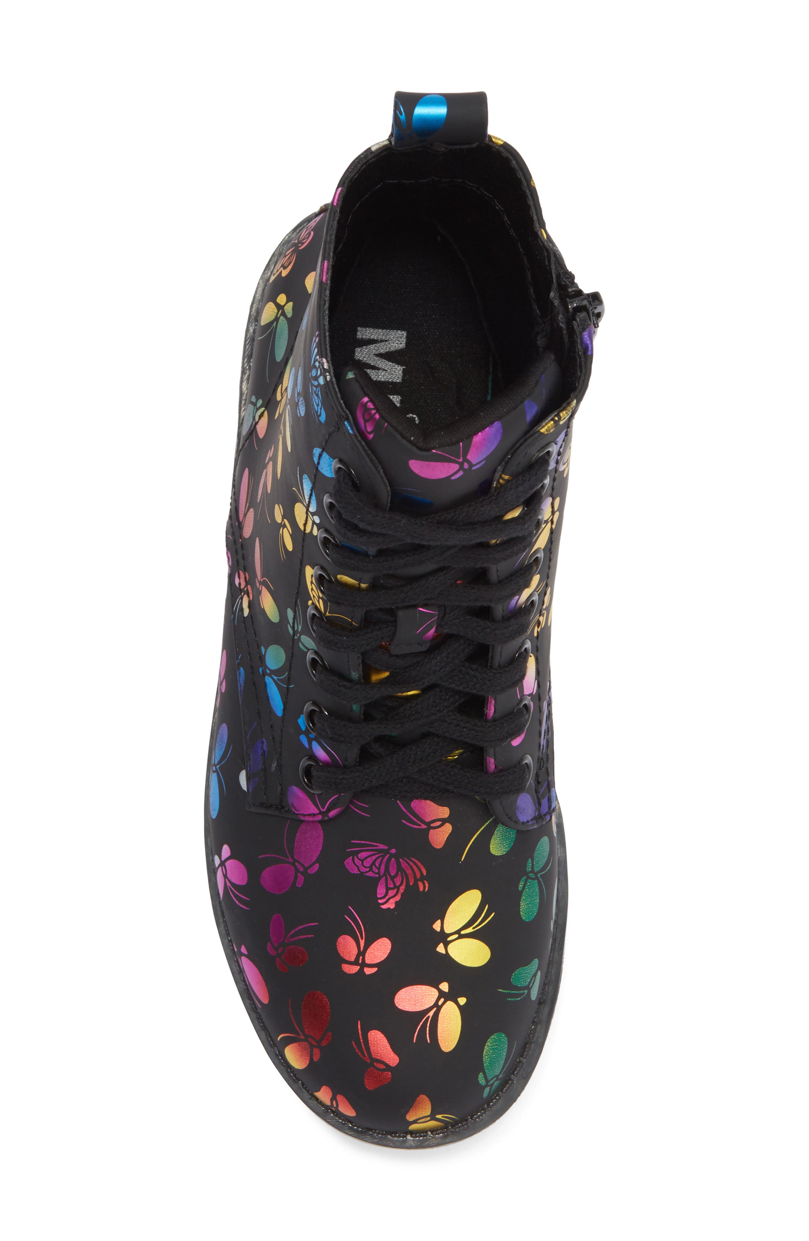 MIA Kids' Lorrah Foil Lug Boot, Alternate, color, Black Multi