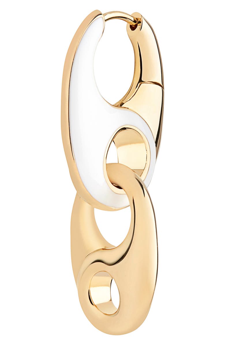 Maria Black Ballroom Left Single Huggie Hoop Drop Earring, Alternate, color, 