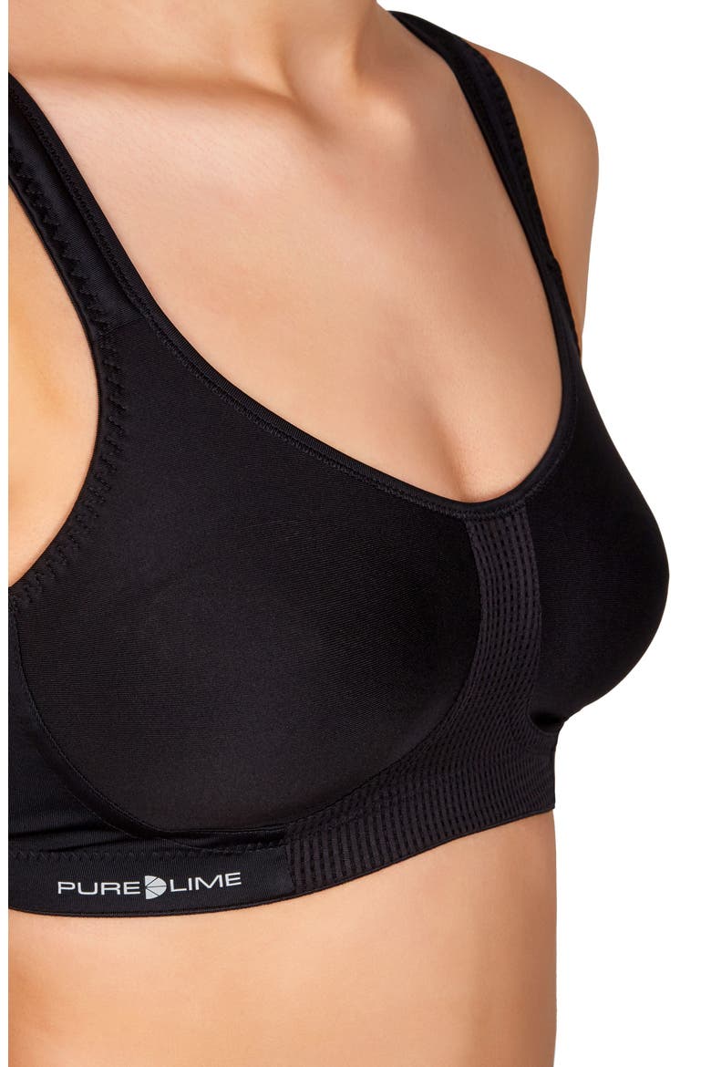 Support High Impact Sports Bra, Alternate, color, BLACK