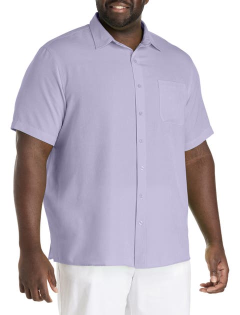 Microfiber Comfort Grid Sport Shirt