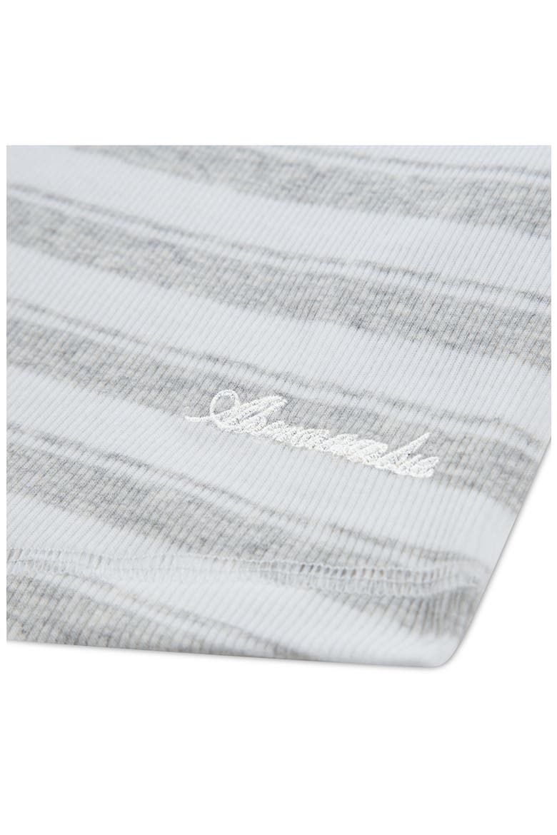 Kids' Striped Baby Tee, Alternate, color, LIGHT GREY HEATHER