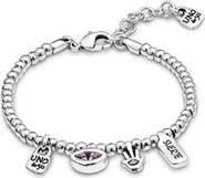 UNODE50 Bracelet Plated In Sterling Silver And Crystal