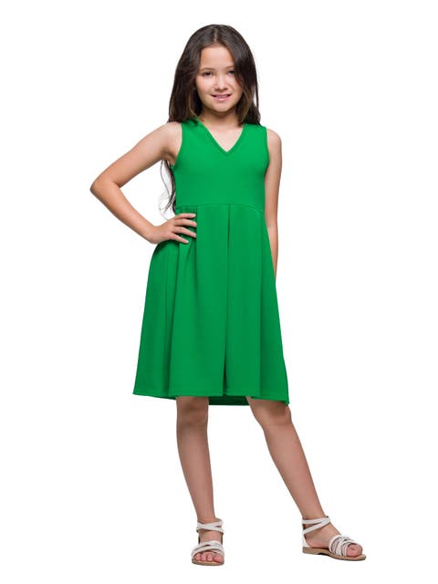 Sleeveless Pleated Party Dress