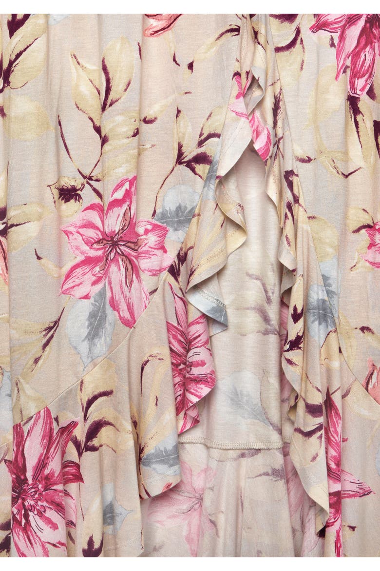 Ruffled Maxi Skirt, Alternate, color, Light Pink Floral