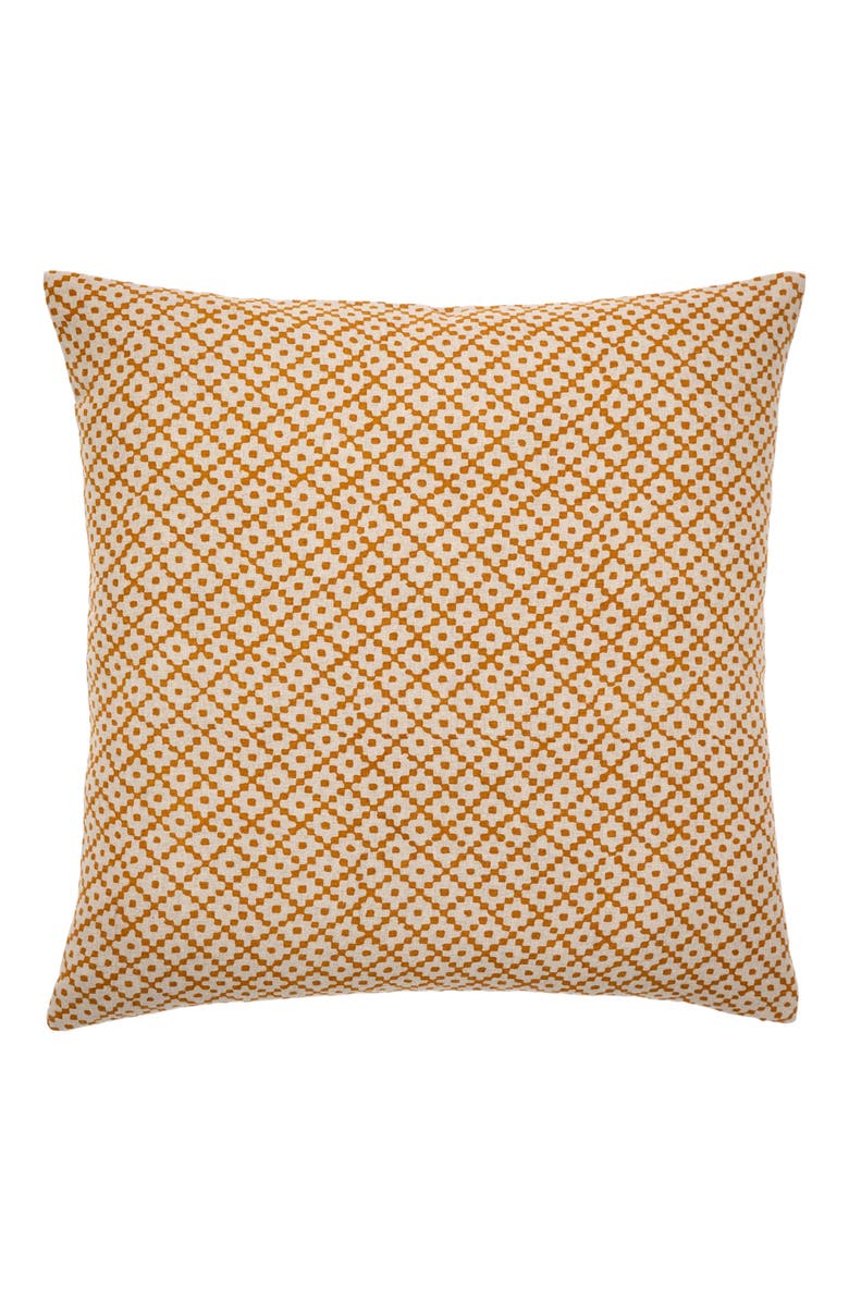 Alamwar Kenya Ochre Decorative Pillow Cover, Main, color, Ochre
