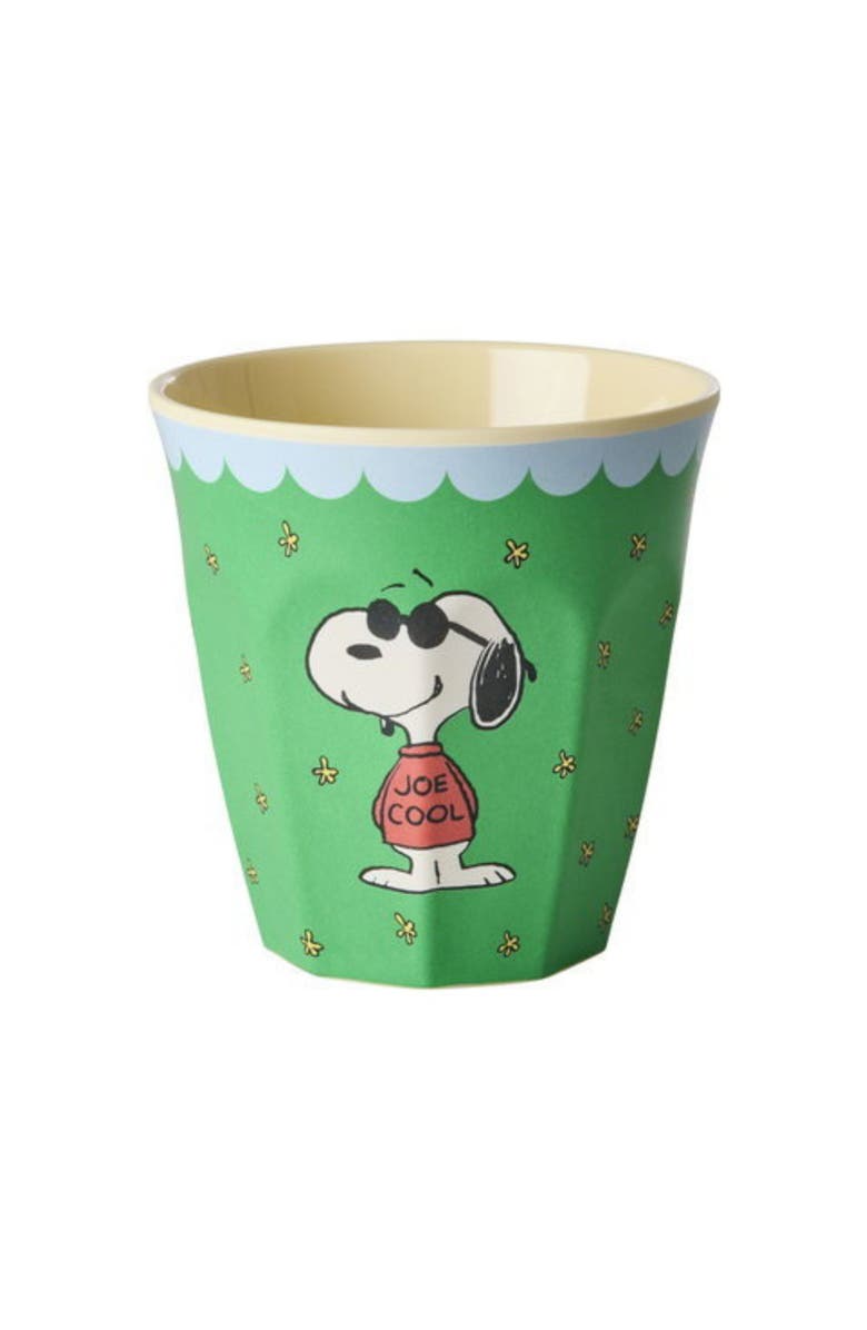 Rice by Rice Melamine Cup Snoopy, Main, color, Green