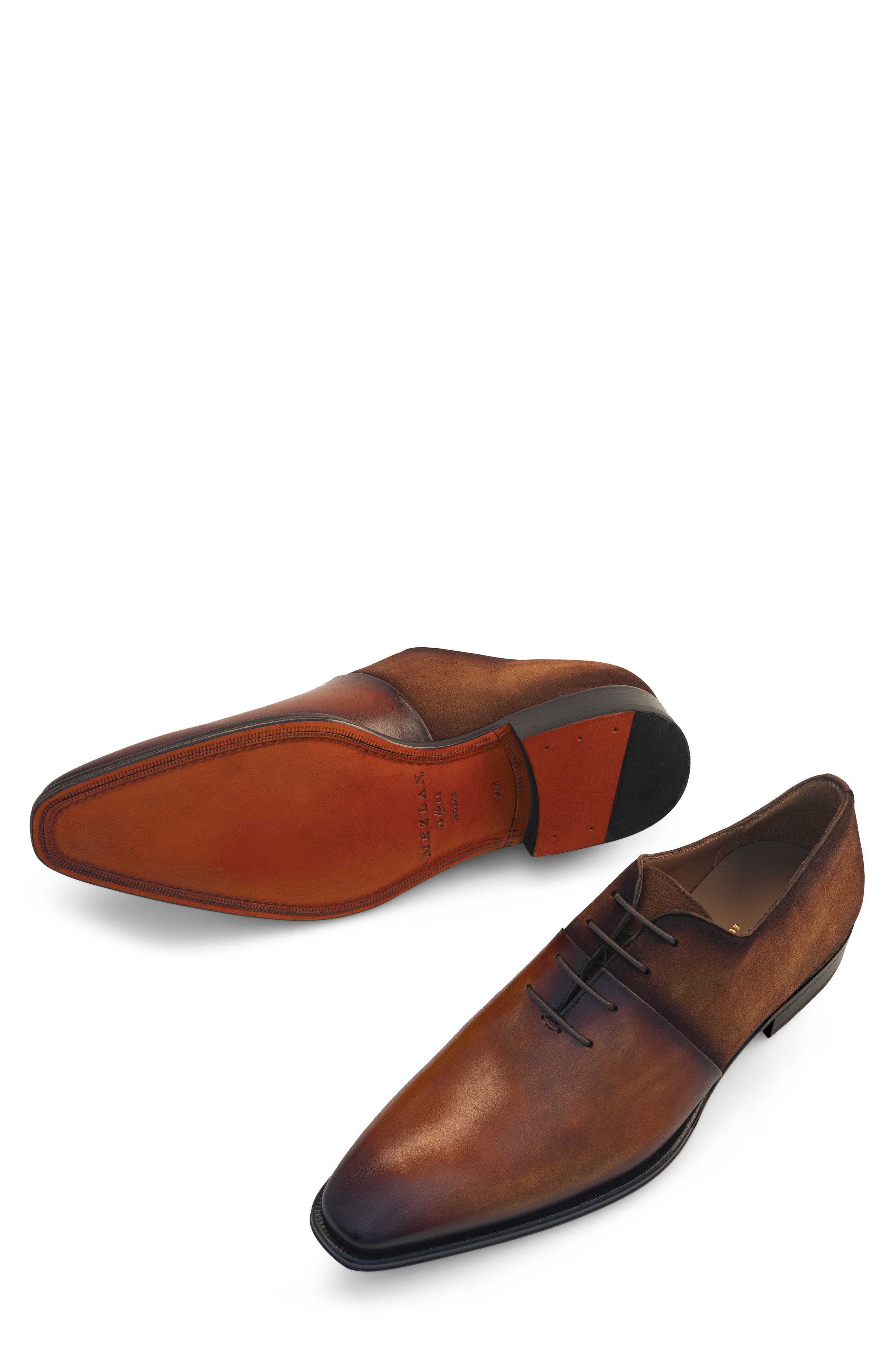 Mezlan Burnished Wholecut Oxford, Alternate, color, 