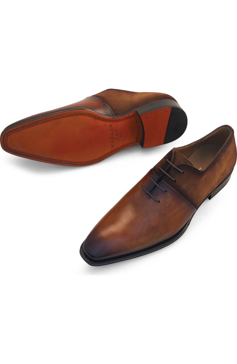 Mezlan Burnished Wholecut Oxford, Alternate, color,