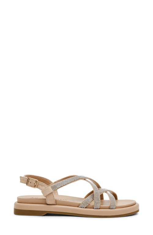 Anne Klein Esmeralda Strappy Sandal In Natural Microsuede