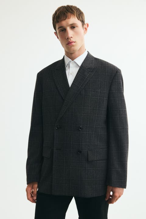 Relaxed-Fit Double-Breasted Jacket