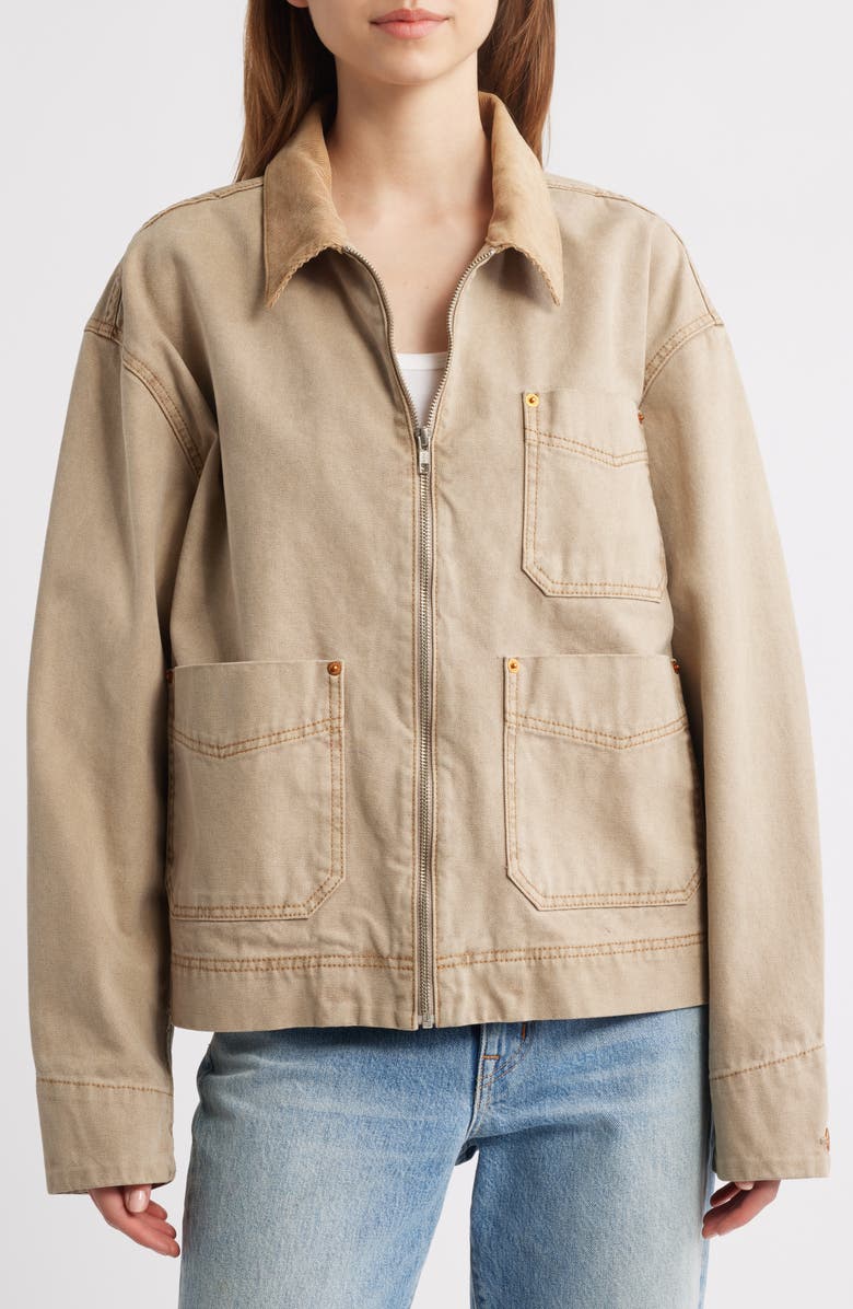 SLVRLAKE Casey Canvas Worker Jacket, Alternate, color, 