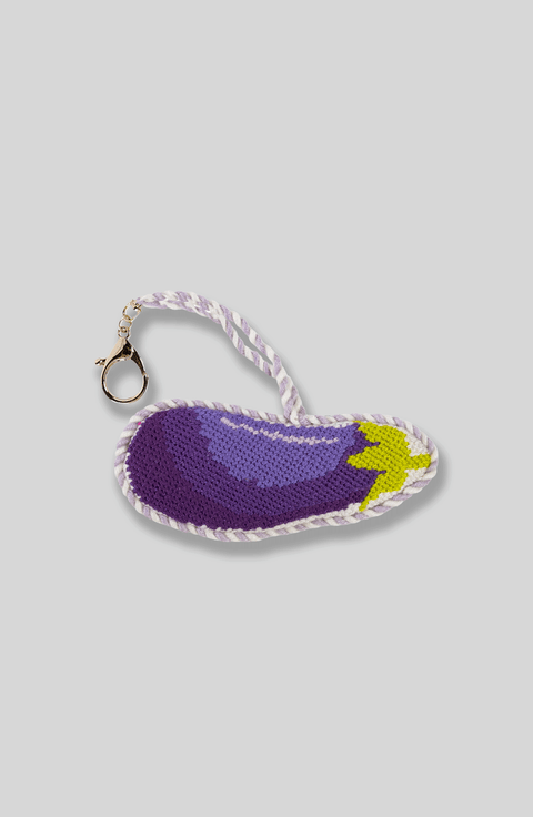 Eggplant Emoji - Bag Charm