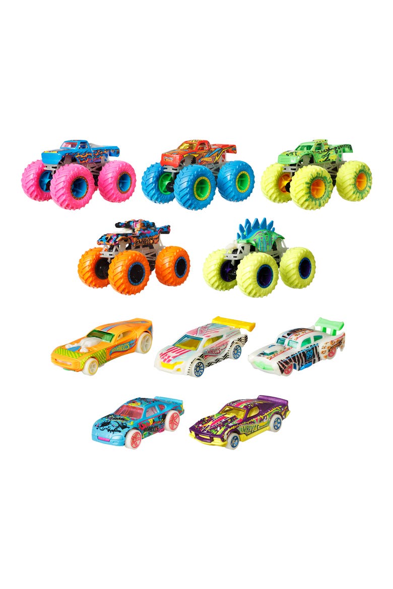 Glow-in-the-Dark Monster Truck Set, Main, color, NO COLOR