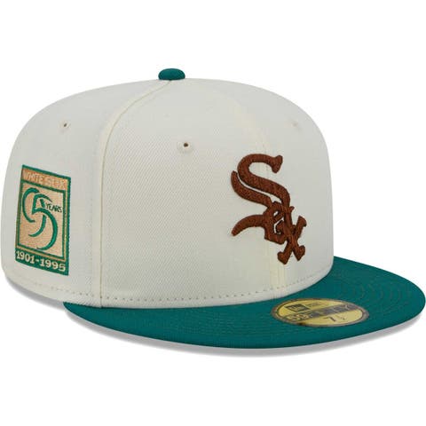 Men's New Era White Chicago White Sox Cooperstown Collection Camp 59FIFTY Fitted Hat