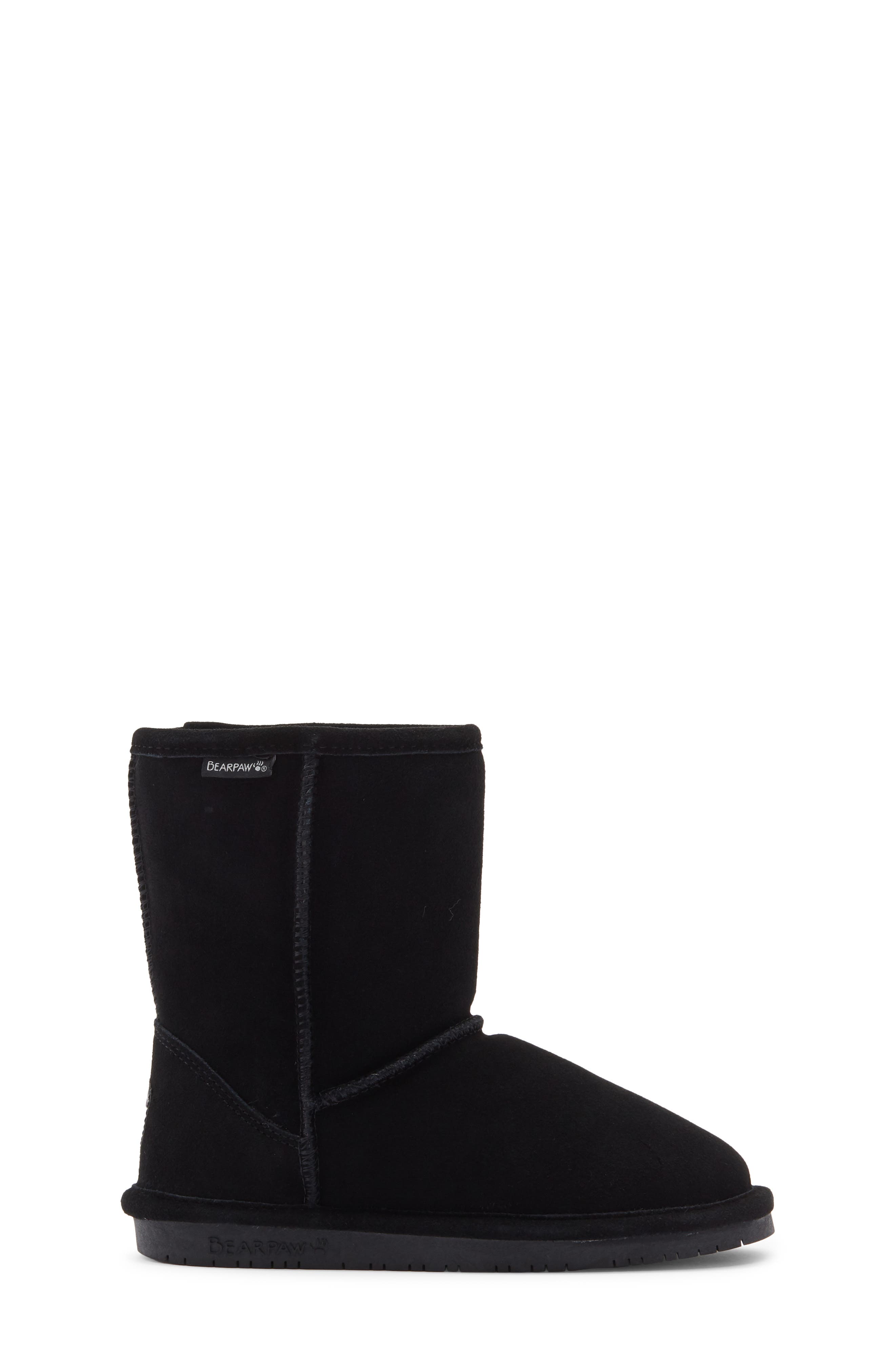 BEARPAW Emma Wool & Genuine Sheepskin Lined Boot, Alternate, color, Black Ii