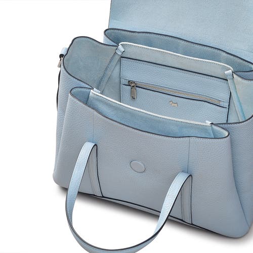 Radley London The Chancery Medium Flapover Satchel Bag In Smoke Blue