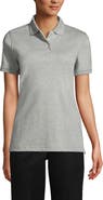 Lands' End School Uniform  Short Sleeve Interlock Polo Shirt