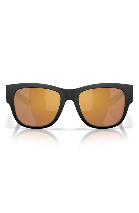 Caleta 55mm Polarized Square Sunglasses