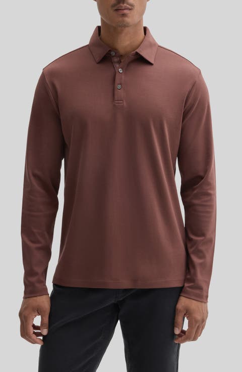 Georgia Long Sleeve Pima Cotton Polo