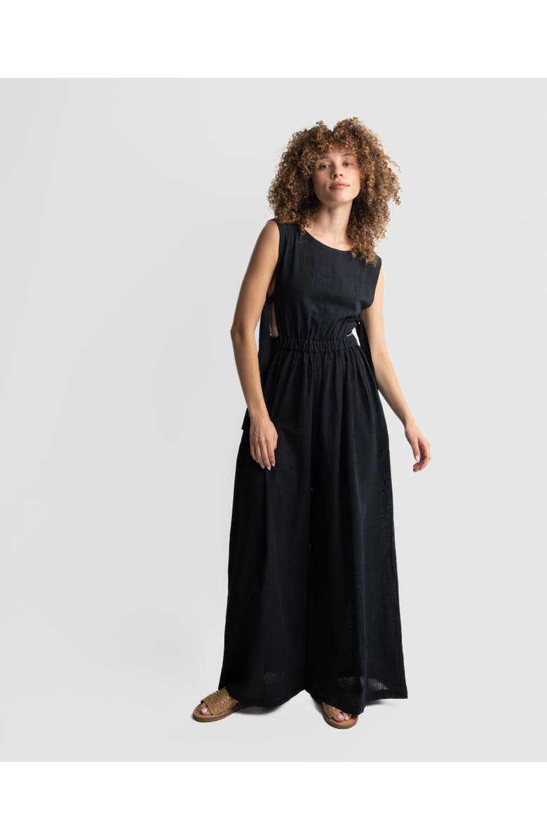 World of Crow Plus Black organic jump-suit, Main, color, 